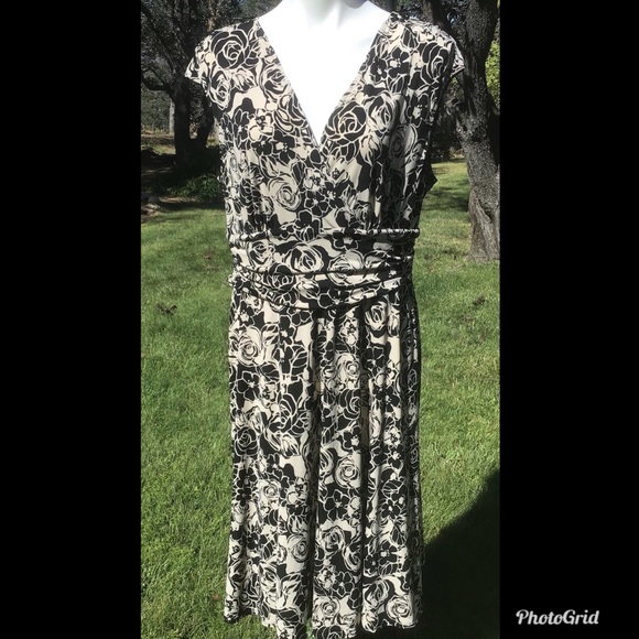 Bass Dresses & Skirts - G.H. Bass & Co. Black Rose Print Dress